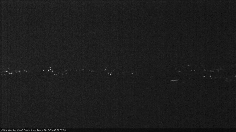 Lake Travis webcam, September 5, 2018 10:00 PM CT