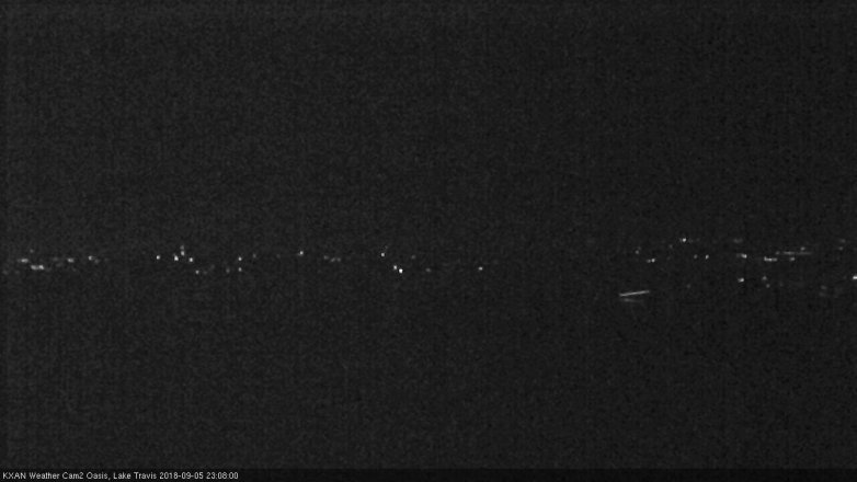 Lake Travis webcam, September 5, 2018 10:10 PM CT