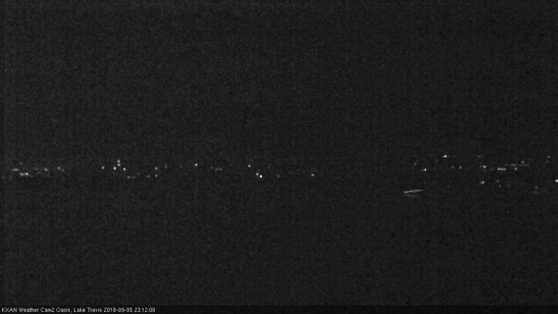 Lake Travis webcam, September 5, 2018 10:15 PM CT