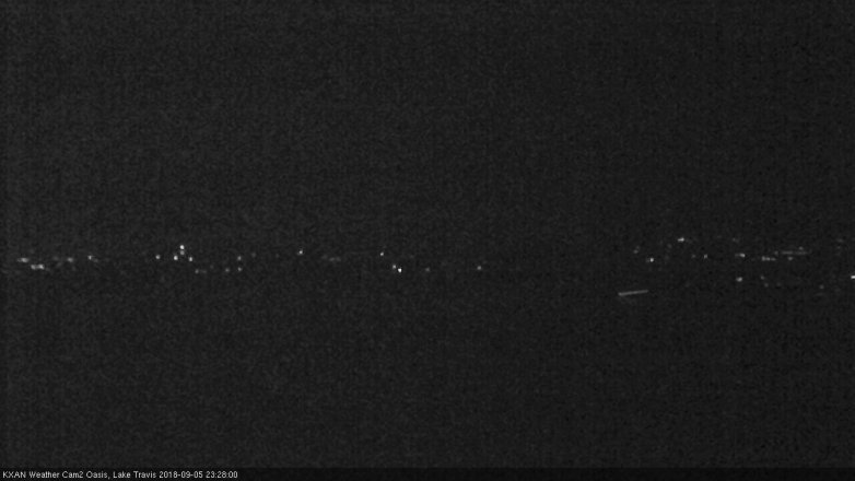 Lake Travis webcam, September 5, 2018 10:30 PM CT
