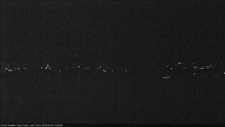 Lake Travis webcam, September 5, 2018 10:50 PM CT