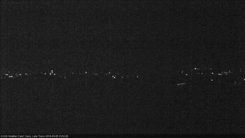 Lake Travis webcam, September 5, 2018 10:55 PM CT