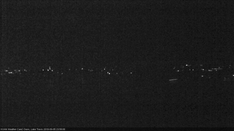 Lake Travis webcam, September 5, 2018 11:00 PM CT