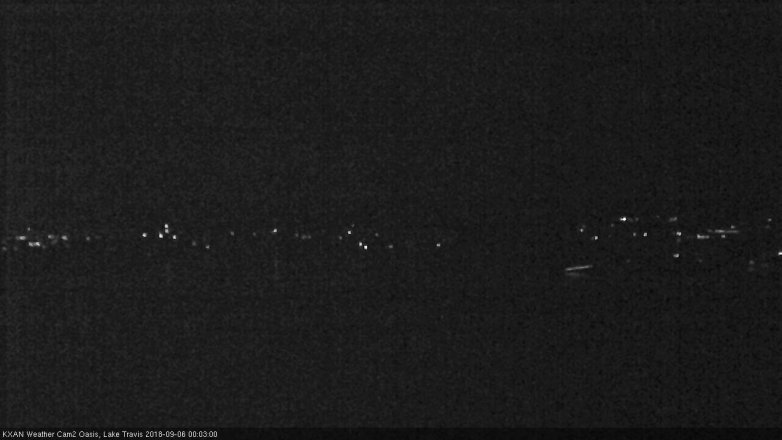 Lake Travis webcam, September 5, 2018 11:05 PM CT