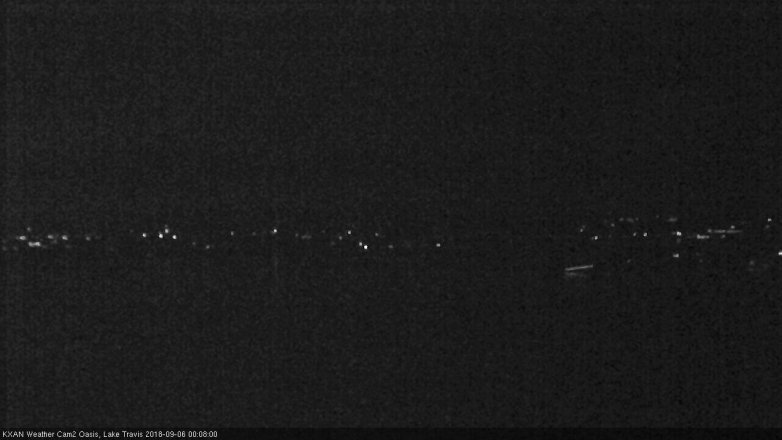 Lake Travis webcam, September 5, 2018 11:10 PM CT
