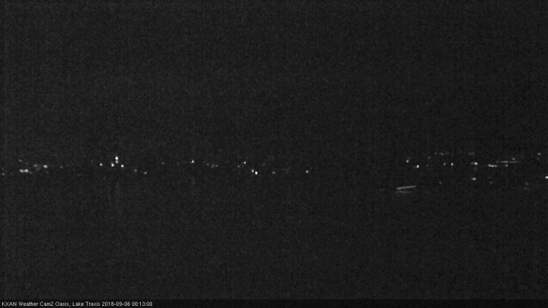 Lake Travis webcam, September 5, 2018 11:15 PM CT