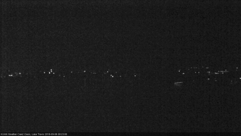 Lake Travis webcam, September 5, 2018 11:25 PM CT