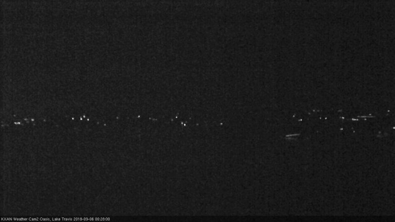 Lake Travis webcam, September 5, 2018 11:30 PM CT