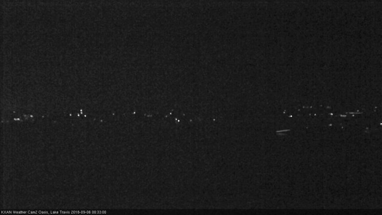 Lake Travis webcam, September 5, 2018 11:35 PM CT