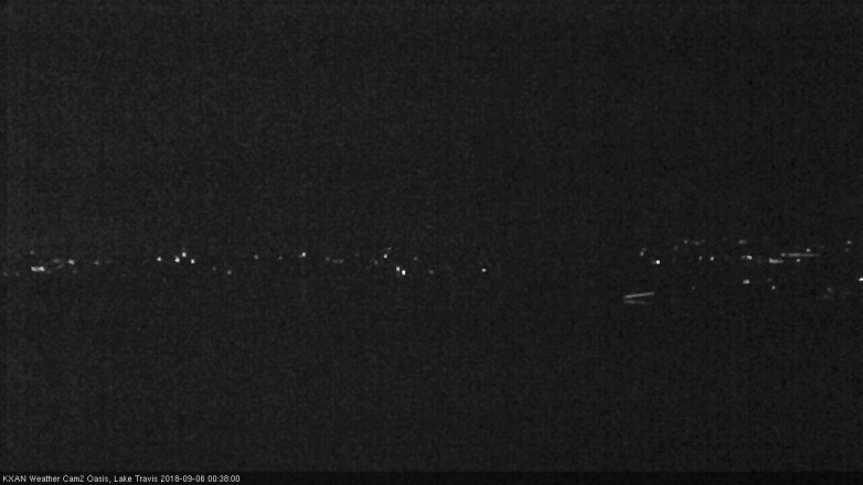 Lake Travis webcam, September 5, 2018 11:40 PM CT