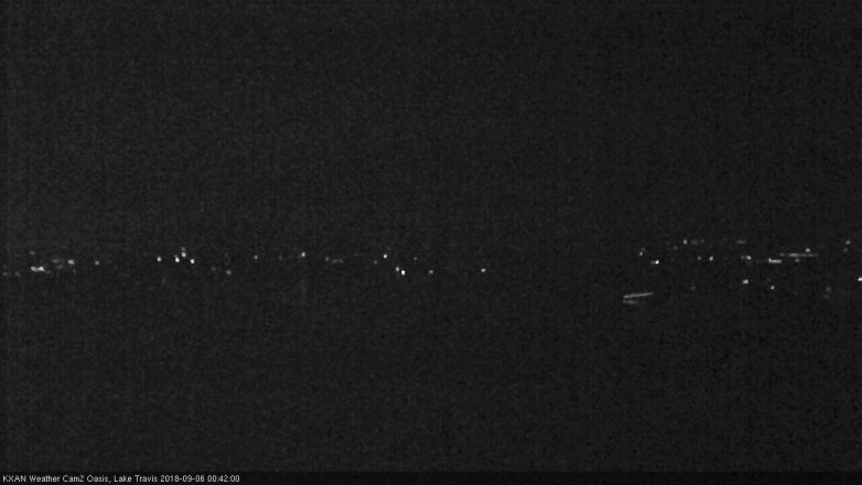 Lake Travis webcam, September 5, 2018 11:45 PM CT