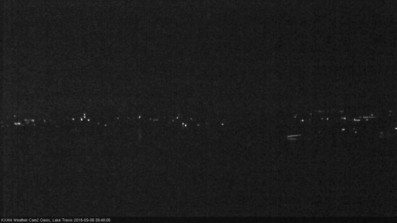 Lake Travis webcam, September 5, 2018 11:50 PM CT