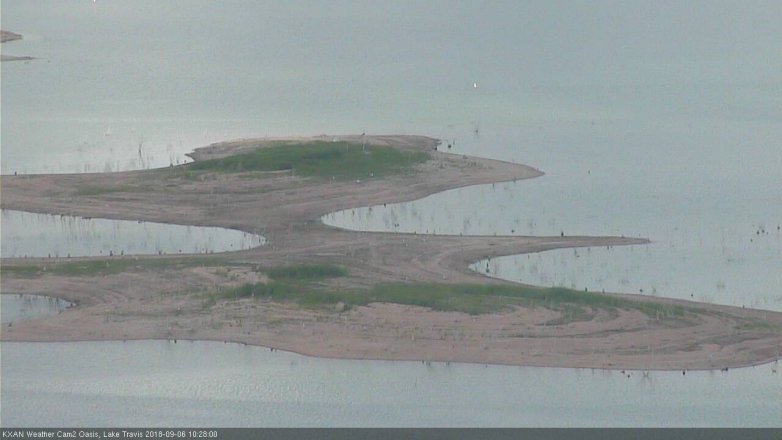 Lake Travis webcam, September 6, 2018 9:30 AM CT