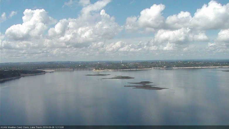 Lake Travis webcam, September 6, 2018 11:15 AM CT
