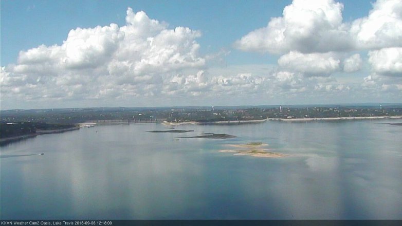 Lake Travis webcam, September 6, 2018 11:20 AM CT