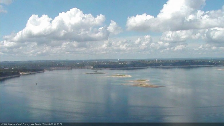 Lake Travis webcam, September 6, 2018 11:25 AM CT