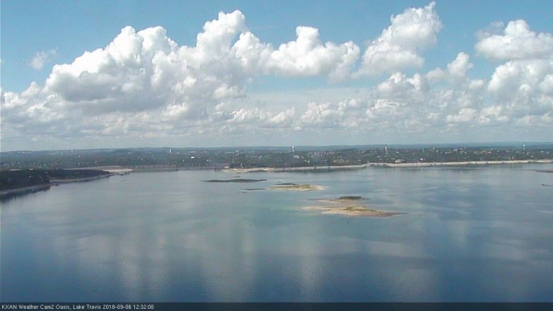Lake Travis webcam, September 6, 2018 11:35 AM CT