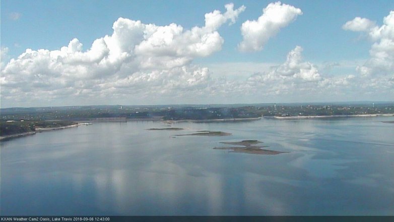 Lake Travis webcam, September 6, 2018 11:45 AM CT