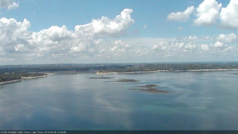 Lake Travis webcam, September 6, 2018 11:50 AM CT