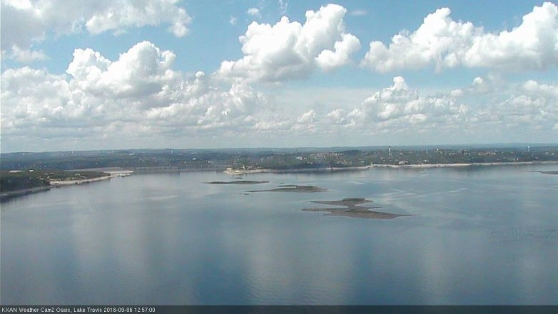 Lake Travis webcam, September 6, 2018 12:00 PM CT