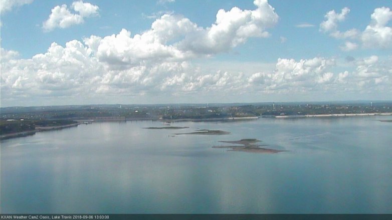 Lake Travis webcam, September 6, 2018 12:05 PM CT