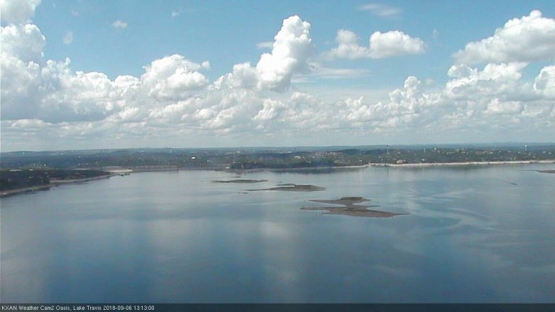 Lake Travis webcam, September 6, 2018 12:15 PM CT
