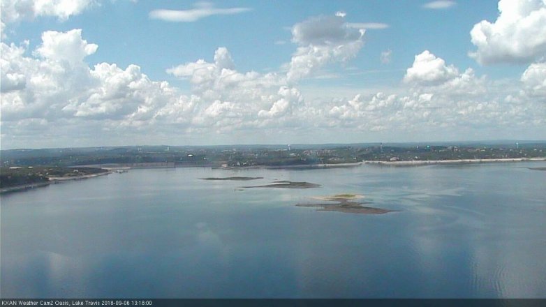 Lake Travis webcam, September 6, 2018 12:20 PM CT