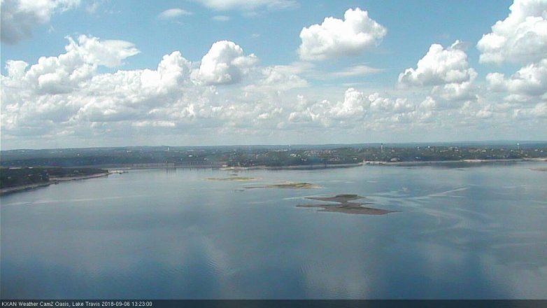 Lake Travis webcam, September 6, 2018 12:25 PM CT