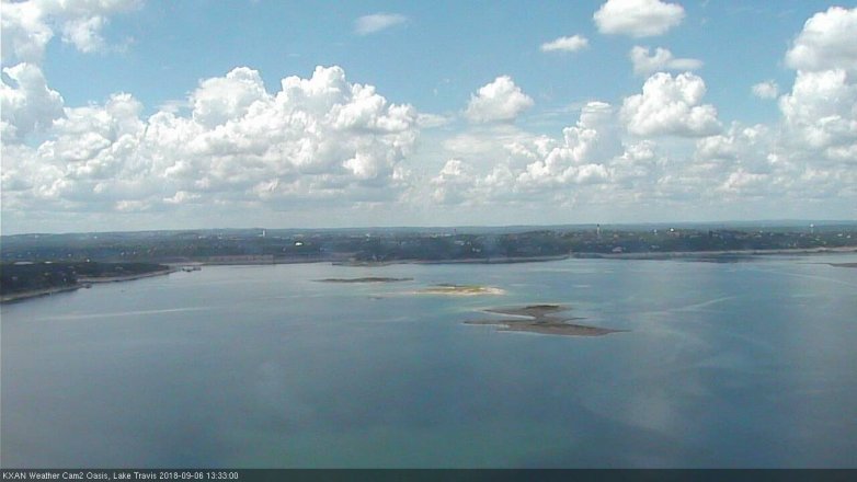 Lake Travis webcam, September 6, 2018 12:35 PM CT