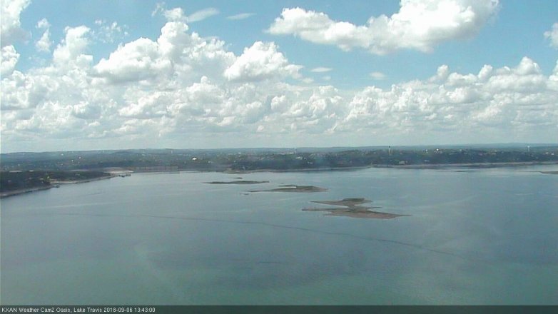 Lake Travis webcam, September 6, 2018 12:45 PM CT