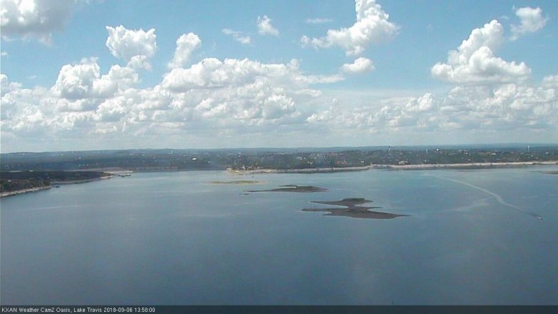 Lake Travis webcam, September 6, 2018 1:00 PM CT