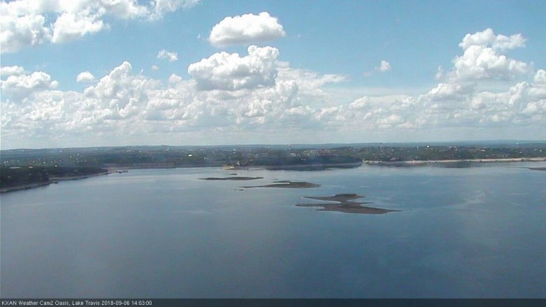 Lake Travis webcam, September 6, 2018 1:05 PM CT