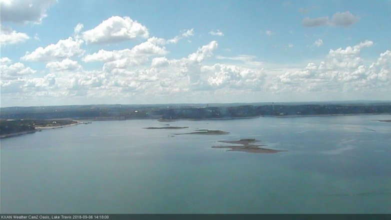 Lake Travis webcam, September 6, 2018 1:20 PM CT