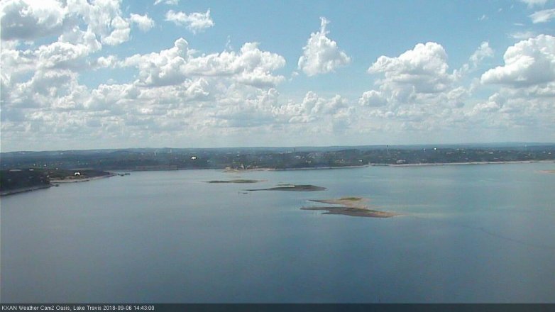 Lake Travis webcam, September 6, 2018 1:45 PM CT