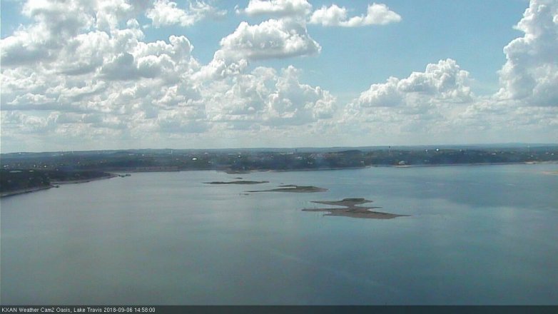 Lake Travis webcam, September 6, 2018 2:00 PM CT