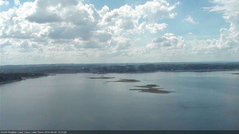 Lake Travis webcam, September 6, 2018 2:25 PM CT