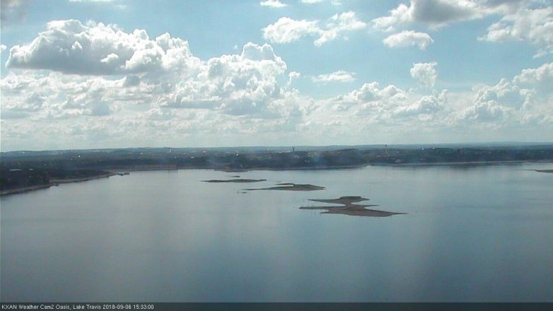 Lake Travis webcam, September 6, 2018 2:35 PM CT