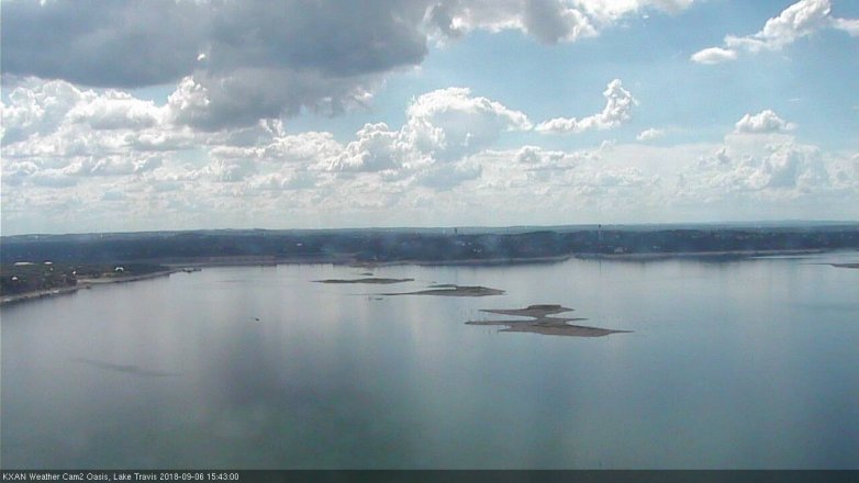 Lake Travis webcam, September 6, 2018 2:45 PM CT