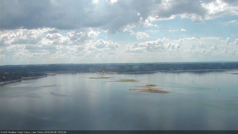 Lake Travis webcam, September 6, 2018 2:55 PM CT
