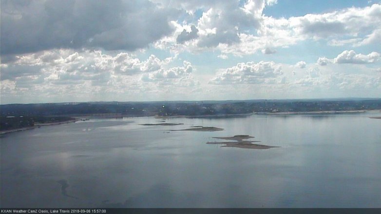 Lake Travis webcam, September 6, 2018 3:00 PM CT