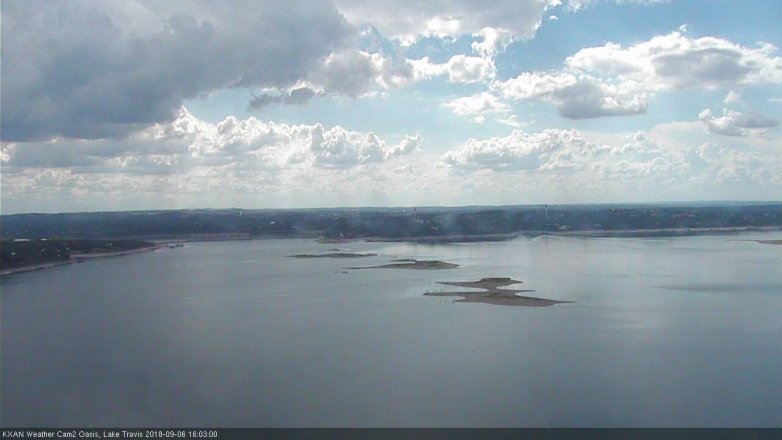 Lake Travis webcam, September 6, 2018 3:05 PM CT