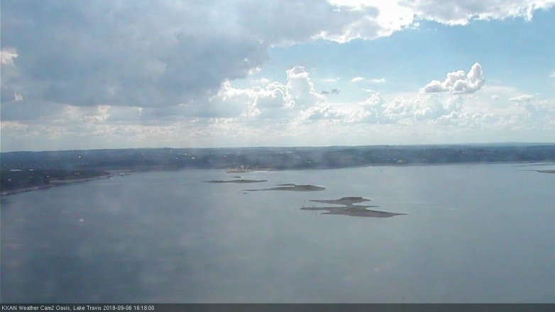 Lake Travis webcam, September 6, 2018 3:20 PM CT