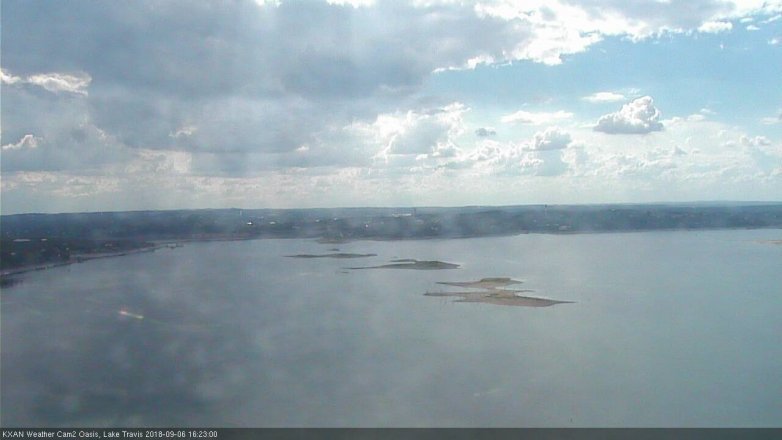 Lake Travis webcam, September 6, 2018 3:25 PM CT