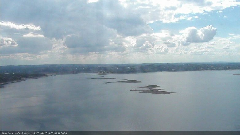 Lake Travis webcam, September 6, 2018 3:30 PM CT