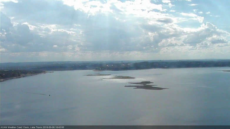 Lake Travis webcam, September 6, 2018 3:45 PM CT