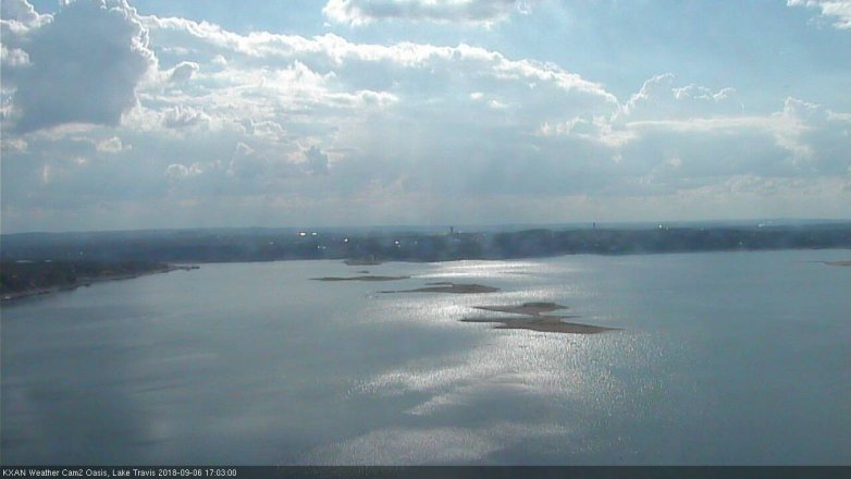 Lake Travis webcam, September 6, 2018 4:05 PM CT