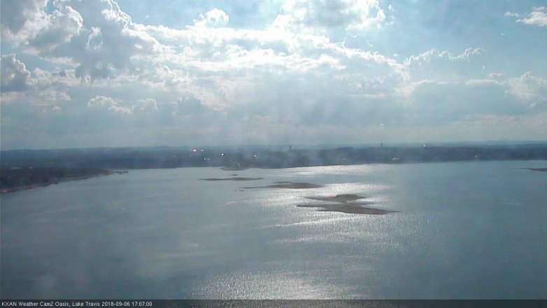 Lake Travis webcam, September 6, 2018 4:10 PM CT