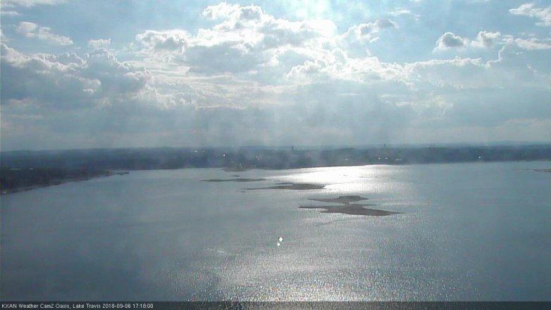 Lake Travis webcam, September 6, 2018 4:20 PM CT