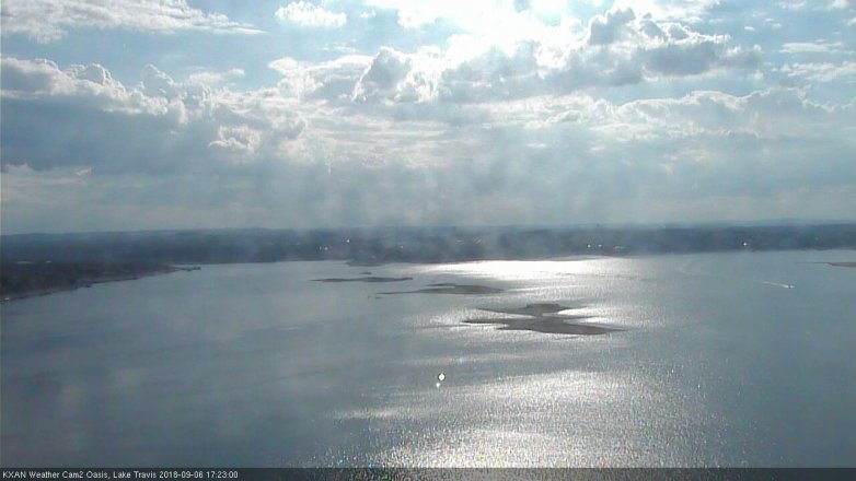 Lake Travis webcam, September 6, 2018 4:25 PM CT
