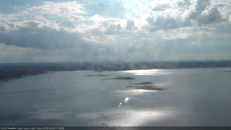 Lake Travis webcam, September 6, 2018 4:30 PM CT
